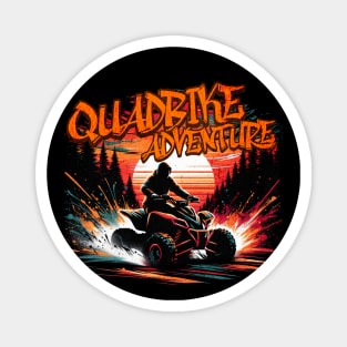 Quadbike Adventure Graffiti Design Magnet